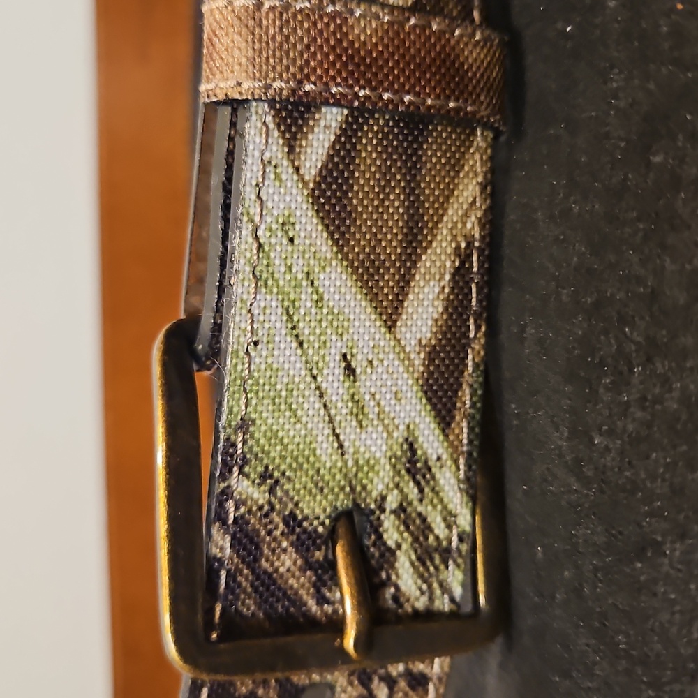 Men's Camouflage On Bonded Leather Belt Sz. 34 - Picture 2 of 4
